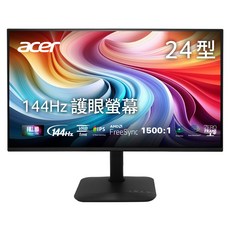 acer 宏碁 FHD 桌上型螢幕 IPS 144hz, 23.8吋, KA242Y P6