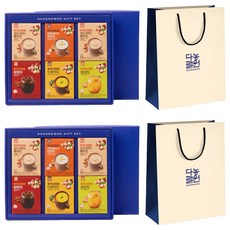다농원 분말차 1호 + 쇼핑백 세트, 2세트, 6종