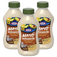 크래프트 아보카도 오일 마요네즈, 3개, 354ml
