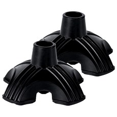 Dr.펠리스제이 防滑拐杖橡膠頭墊片 22mm 4腳, 黑色, 2個