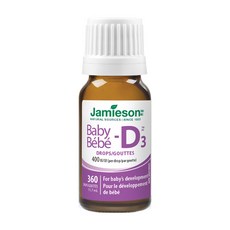 Jamieson 健美生 維生素D3滴劑 MCT Oil 鈣吸收 孕婦嬰兒可用 360滴, 11.7ml, 1瓶