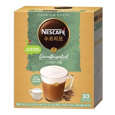 NESCAFE 雀巢咖啡 至尊無咖啡因拿鐵, 15g, 30條, 1盒