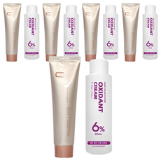 에비뉴쉬에뜨 앱솔루트 컬러링 크림 염색제 120g + 산화제 100ml, 어두운적갈색, 5개