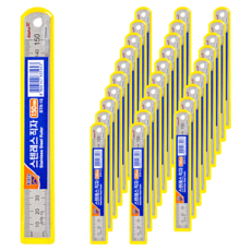 Alpha 不鏽鋼直尺 STR-15, 混合顏色, 36個