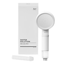 Aer Quattro 過濾花灑 + 沉澱物過濾器，1 件, 1套, 純白色