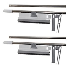U-mop 90度直角縫隙地板刷, 灰白, 2個