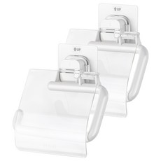 deHUb 黏貼式衛生紙架 R 帶蓋型, 混合顏色, 2個