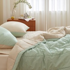 마틸라 썸머호델 풍기인견 순면 양면 여름 차렵이불 + 베개커버 세트