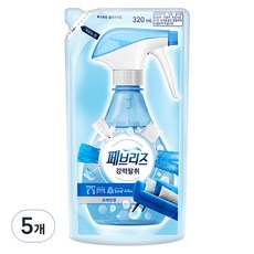 페브리즈 섬유탈취제 강력탈취 상쾌한향 리필, 320ml, 5개