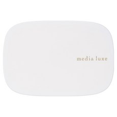 media 媚點 台灣原廠公司貨 簡約質感粉盒 輕巧便攜 隨時隨地展現精緻妝容, 1個, White