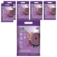 薌園 紫米紅豆豆漿粉 純素, 25g, 10包, 6袋