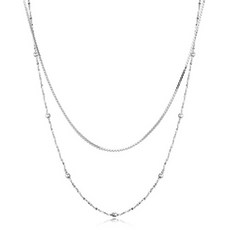 해수엘 여성용 92.5 실버 목걸이 NE014
