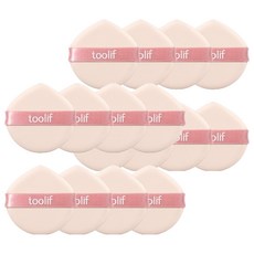Toolif All Day 氣墊粉撲 8入組, 2套, 膚色 + 粉紅色