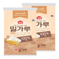 Haepyo 中筋麵粉, 2個, 2.5kg