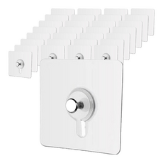 Ocool 免鑽孔防水相框掛勾 整潔掛勾 6 x 6 x 8mm, 30個, 單一顏色