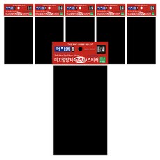 터치엠 미끄럼방지 실리콘 스티커, 6개, 블랙