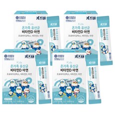 키즈텐 온가족 유산균 비타민D 아연, 60g, 4개