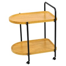 HAPPY LiFE 北歐小推車茶几 Y11331, 原木