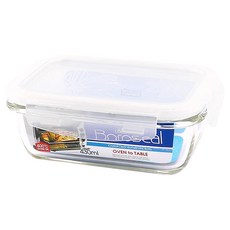LocknLock 樂扣樂扣 耐熱玻璃微波烤箱兩用保鮮盒 長方形 LLG424, 容器 + 蓋子, 1組