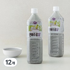 맑은물에 연해주콩 흑임자 콩물, 1L, 12개