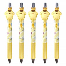 Sanrio 三麗鷗 原子筆 布丁狗 橘色, 黃色, 5支