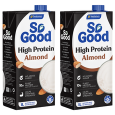 So Good Basic系列 無糖植物蛋白杏仁奶, 2瓶, 1L
