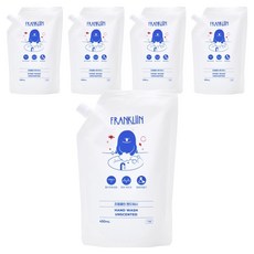 FRANKLIIN 핸드워시 리필, 무향, 5개, 450ml