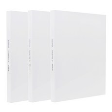 KING JIM A4透明文件夾 40頁, 白色, 3個