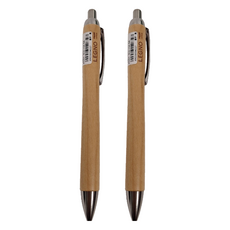 PILOT 百樂 LEGNO 木質輕油筆 0.7mm, 4色可選, 淺米色, 2支