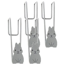 ECHO 門掛式塑膠袋掛勾 塑膠袋收納 居家整理, 兔子 顏色隨機, 2組