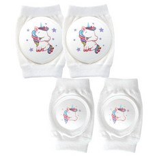 Veissue 可愛印花護膝+護肘組, 獨角獸睡夢款, 1組