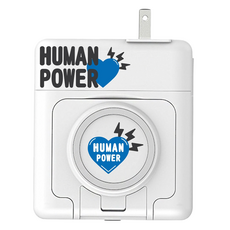 HUMAN POWER 多功能萬用隨身充 10000mAh 無線充電行動電源 AC充電頭 三合一設計, HU-033, 白色