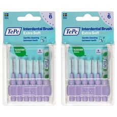 TePe 緹碧 牙間刷 超軟刷毛, 1.1mm, 6支, 2盒