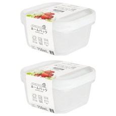 NAKAYA 輕量方型保鮮盒 W K299-4 750ml, 2入, 1組