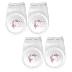 Veissue 可愛足跟保護套, 4入, 白色