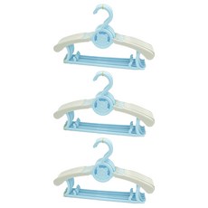 Global TNT 嬰幼兒用尺寸可調式衣架, 藍色, 15個