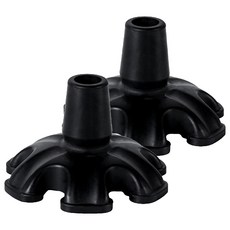 Dr.Pelis J 防滑拐杖橡膠腳墊 22mm 6腳, 黑色, 2個