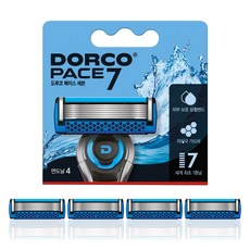 DORCO 多可樂客 PACE 7 刮鬍刀片, 4入, 1個