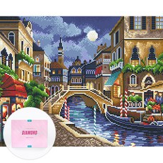 DCLARE 相框畫布型鑽石畫 DIY 套組 40 x 50 cm, 1套, 咖啡街