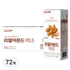 바디랩 리얼아몬드 95.5, 190ml, 72개