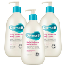 Derma B 日常保濕身體乳 木質香 - 長效保濕 柔軟吸收 持久滋潤, 400ml, 3瓶