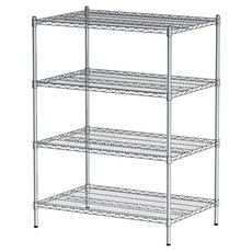 dayneeds 日需百備 電鍍鎖管架/收納層架/展示架/層架/鐵架 荷重型, 電鍍, 4層