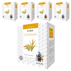 daebete 茶米茶 自然複方 玄米綠茶茶包 Set, 嚴選台梗八號稻米 香濃飽滿, 茶香和米香結合 6包, 3g, 5盒