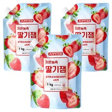 저온농축 딸기잼, 1kg, 3개