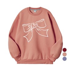 벤힛 남녀공용 리본 맨투맨