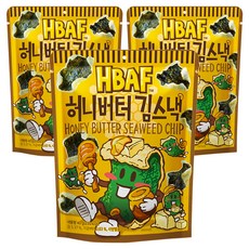 HBAF 蜂蜜奶油海苔脆餅, 40g, 3包