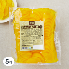 으뜸 저온숙성 반달 단무지, 1kg, 5개