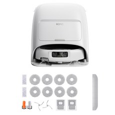 DJI ROMO A 로봇청소기 + 액세서리 키트 + 보조 경사로 세트, 투명 + 화이트(로봇청소기), 단일색상(액세서리 키트 + 보조 경사로), CR8E