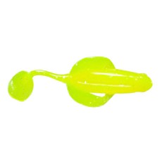 MR.BEE 小飛魚軟蟲 2.5吋 #02 釣魚路亞 軟餌, 夜光黃, 1組