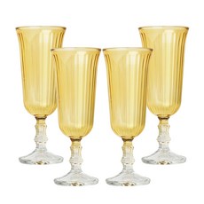 Rakle Splendid 香檳杯 黃色, 4個, 120ml